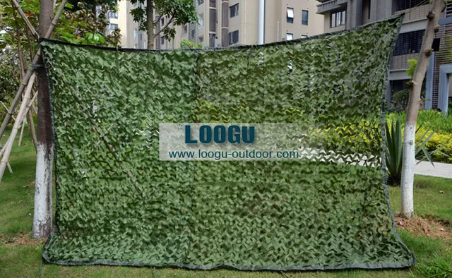 Cheap LOOGU EM 5M*6M Pure Green Camouflage Net Military Army Camo Netting Shelter Garden Jungle for Camping Blind Camouflage netting