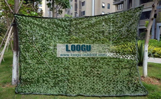 LOOGU EM 5M*6M Pure Green Camouflage Net Military Army Camo Netting Shelter Garden Jungle for Camping Blind Camouflage netting
