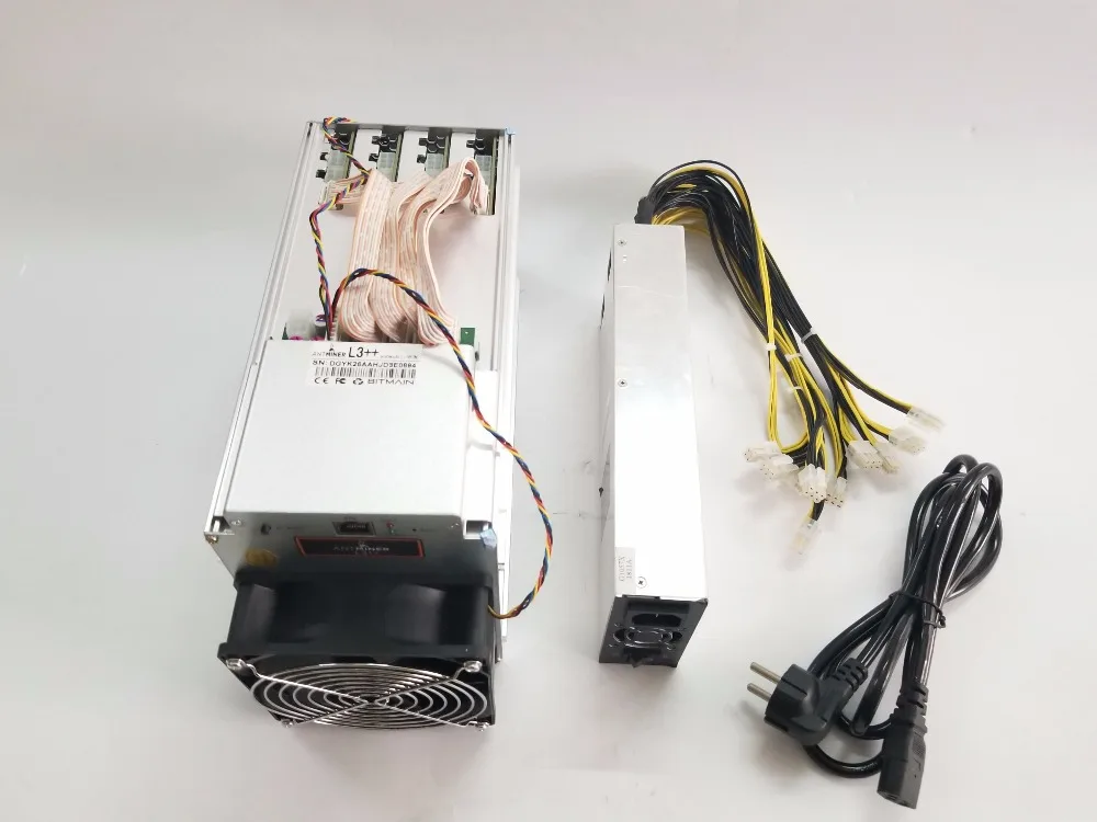 ASIC Chip Miner New ANTMINER L3++ 580M с БП Scrypt Miner LTC liteion Mining Machine лучше, чем ANTMINER L3+ S9 S9i