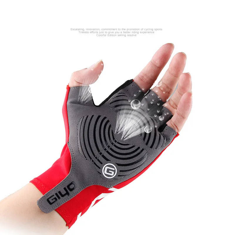 Giyo قفازات ركوب الدراجات الذكور الإناث دراجة قفاز أحمر/أسود/الأزرق/الوردي/الأصفر S XXL luvas bicicleta غانتس velo mtb الطريق دراجة قفازات