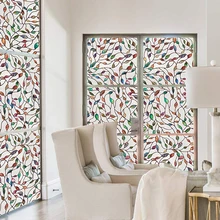 Уединение 3D цветной лист не клейкая стеклянная пленка светильник УФ Блокировка статическое затемнение Окно Матовая Наклейка виниловая матовая оконная шторка