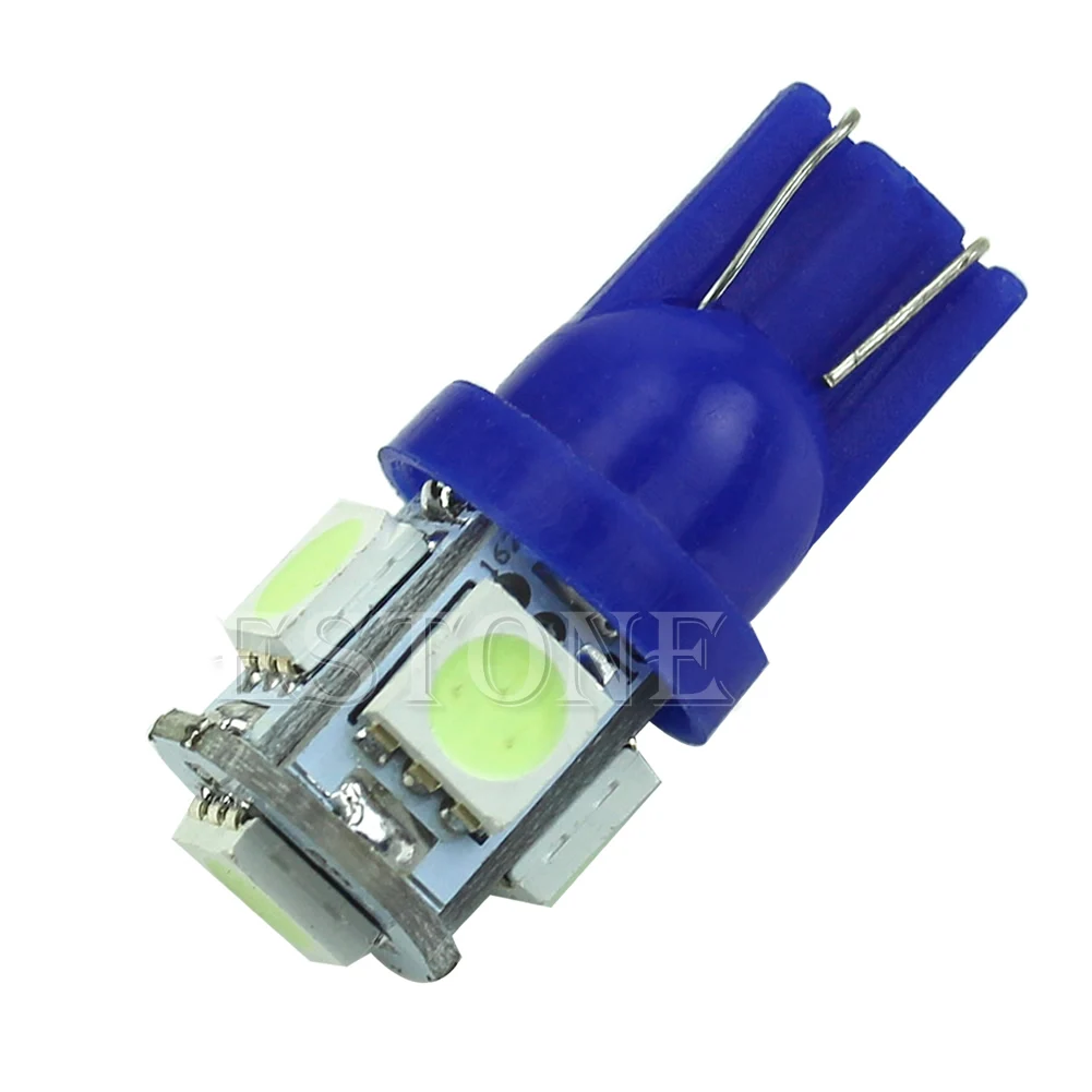 

5050 5-LED SMD 194 168 W5W Blue Light Wedge Bulb Car Tail Lamp
