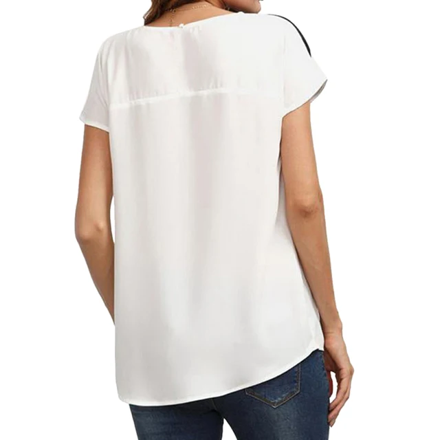 CALOFE 2018 Women Running Shirt Sports T-shirt Patchwork Block T Shirt Bat-wing Sleeve Short Sleeve O-Neck Tops Short Sleeve