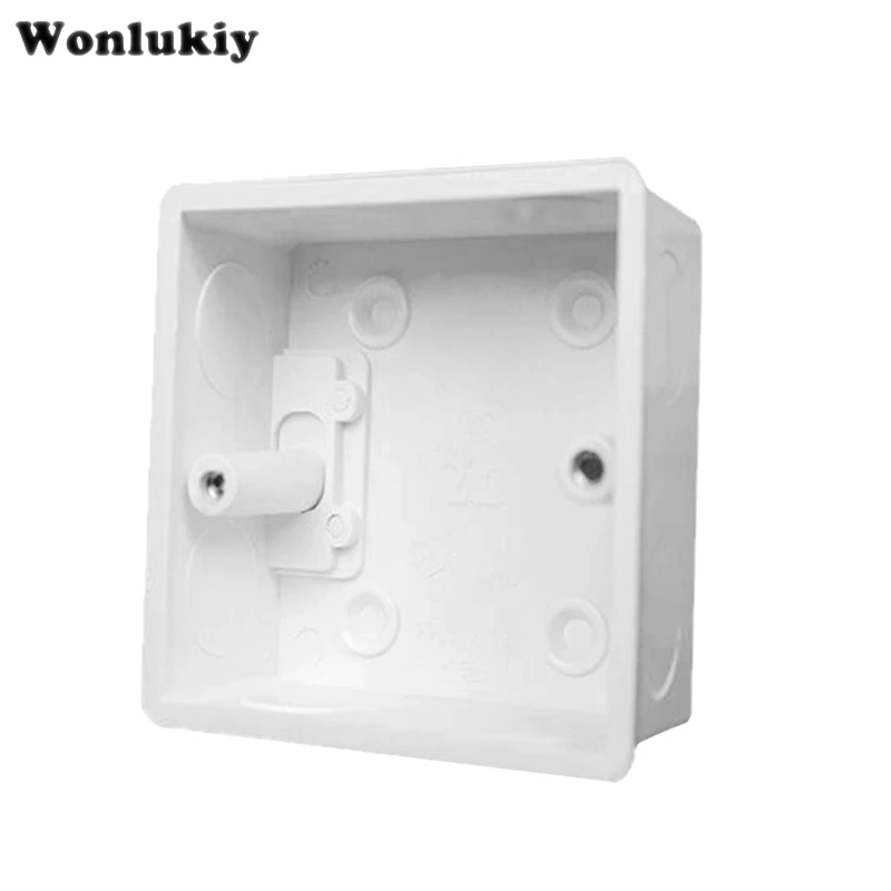 

Wonlukiy 1pcs 86 Cassette Wall Plate Box for 86 Type Wall Plate Switch and Socket Stair Step Light Lamp Lighting Mounting Box