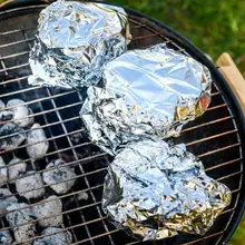 Аксессуары для кухни инструмент для приготовления пищи 100 шт утолщенная термостойкая оберточная алюминиевая фольга бумага для