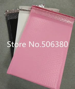 

[40pcs] Big Sale!! 260*320mm Usable space Poly bubble Mailer envelopes padded Mailing Bag Self Sealing Pink&Black