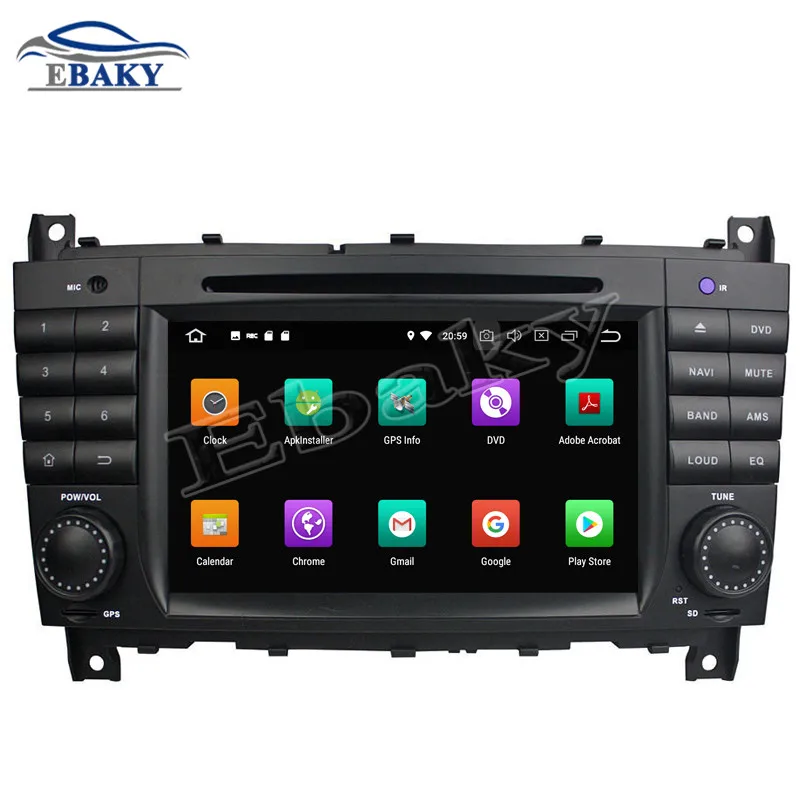 Best 2din 7inch 4GB RAM 32/64GB ROM Octa Core Android 9.0 Car DVD Radio for Benz C-Class W203(2004-2007/CLC G Class W467(2008-2011) 2