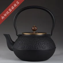 Аутентичный литой железный чайник Набор японский чайник тэцубин 1000 мл Посуда для напитков с металлическим сетчатый фильтр кунг-фу Infuser