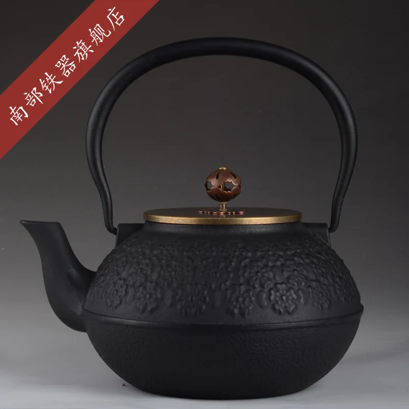 

Authentic Cast Iron Tea pot Set Japanese TeaPot Tetsubin Kettle 1000ml Drinkware With Metal Net Filter Kung Fu Infuser Wholesale
