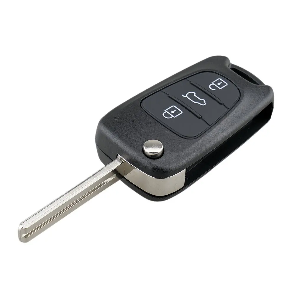 3 кнопки дистанционного складной ключ оболочки чехол Брелок для hyundai I20 I30 IX35 I35 Uncut Ключ Крышка Брелок чехол протектор для ключей