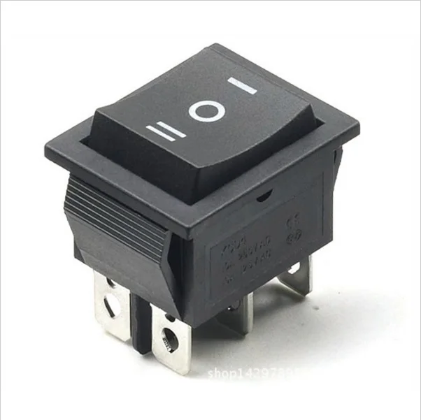3-Position Momentary Rocker Switch 6-Pin Spring Return DPDT 16A 250V Car Hoist