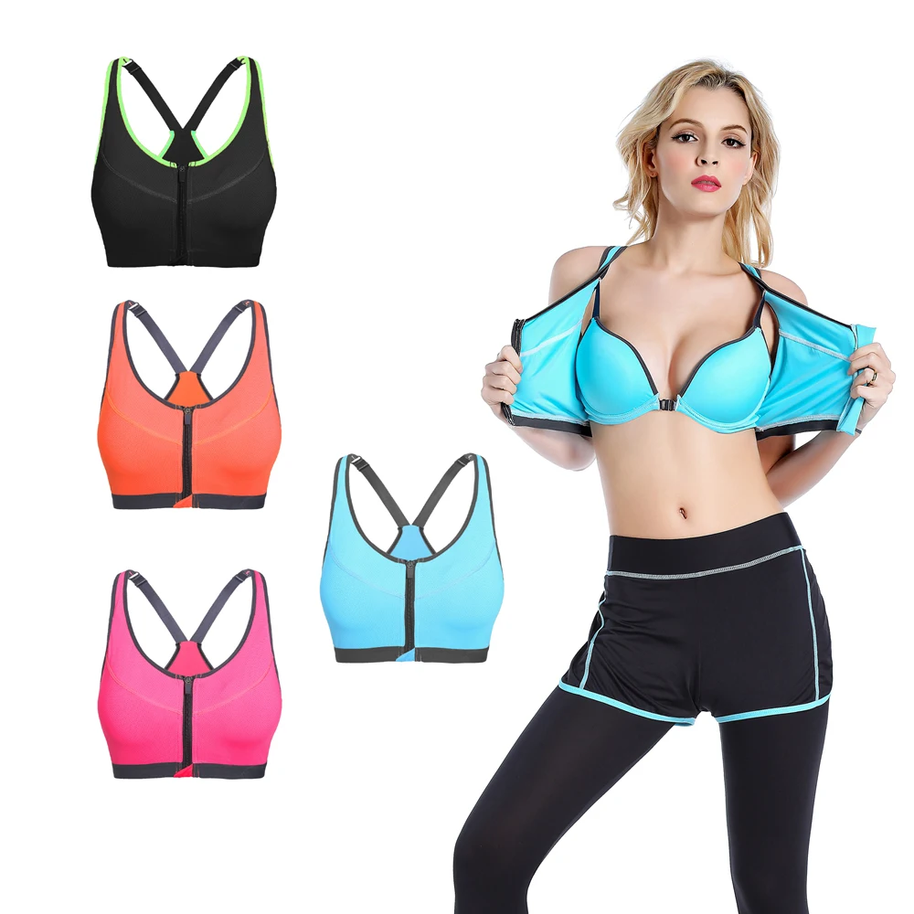Удобный спортивный бюстгальтер на молнии для женщин|sport bra size|bra 40dsport |