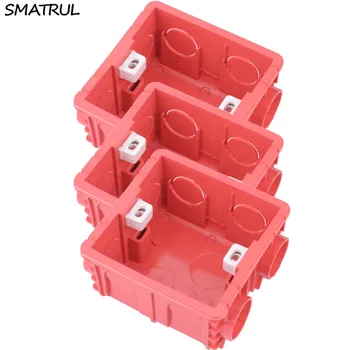 

SMATRUL Adjustable Mounting Dark Box Internal Cassette 86 Type Switch Socket Wiring Back Box Ducts Electrical Accessories