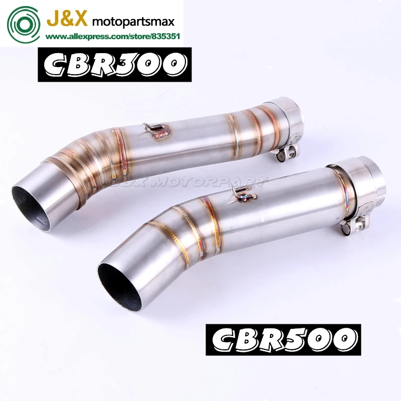 Средняя выхлопная труба мотоцикла для HONDA CBR500 CBR400 CBR500R 2013-2015 CB400 CB500X 2013-2016 или CBR300