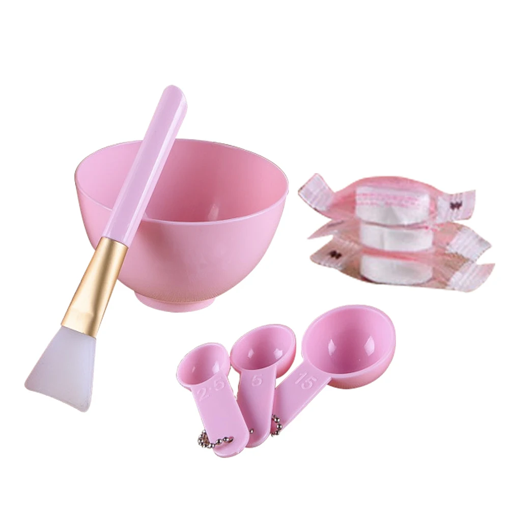 4 in 1 Women Makeup Tool Kits DIY Facial Mask Set Tool Face Mask Bowl