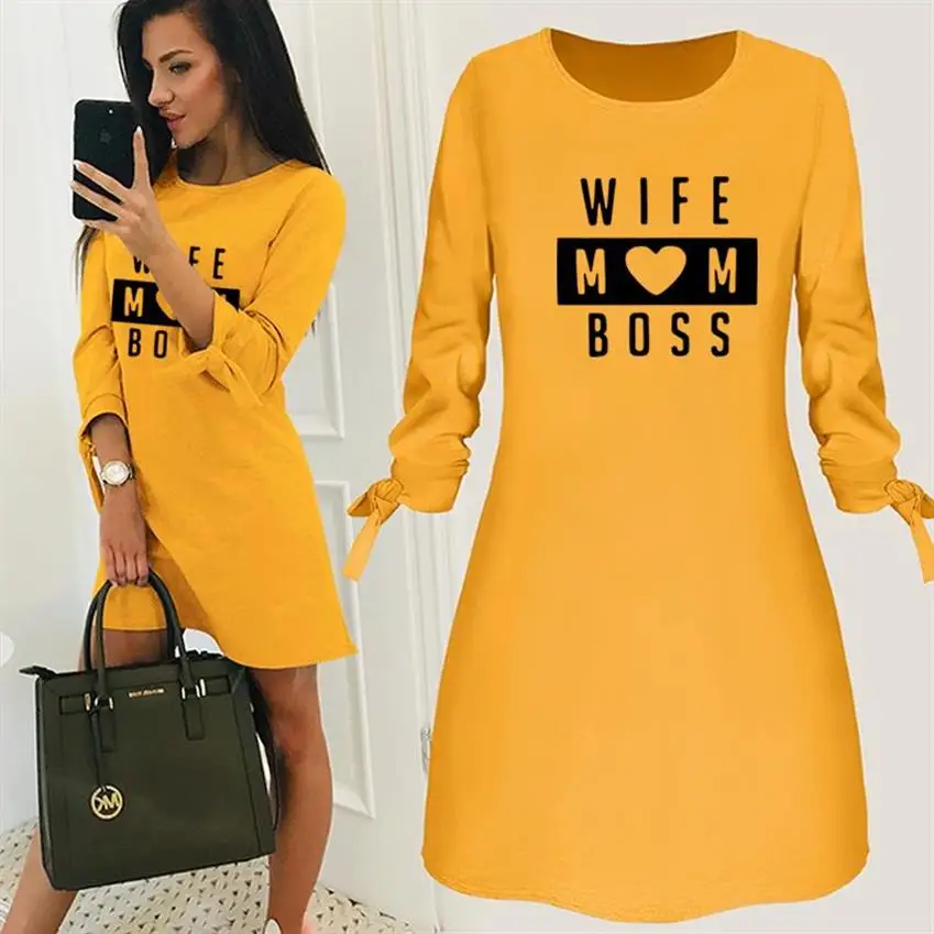 Wife mom boss shirt dress Clearance
