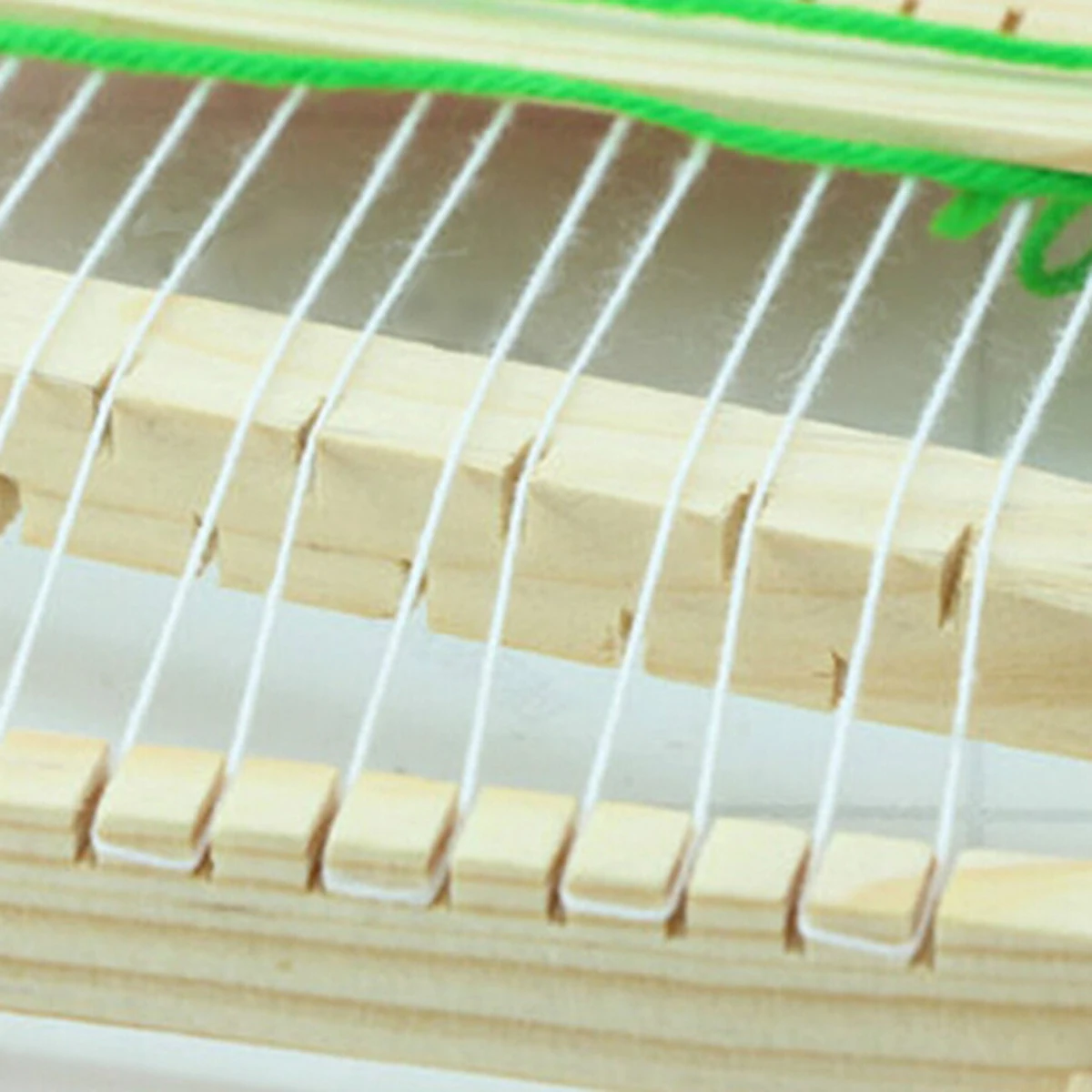 Weaving Loom Traditional Wooden Knitting Weaving Toy Loom With Accessories Children Craft Box