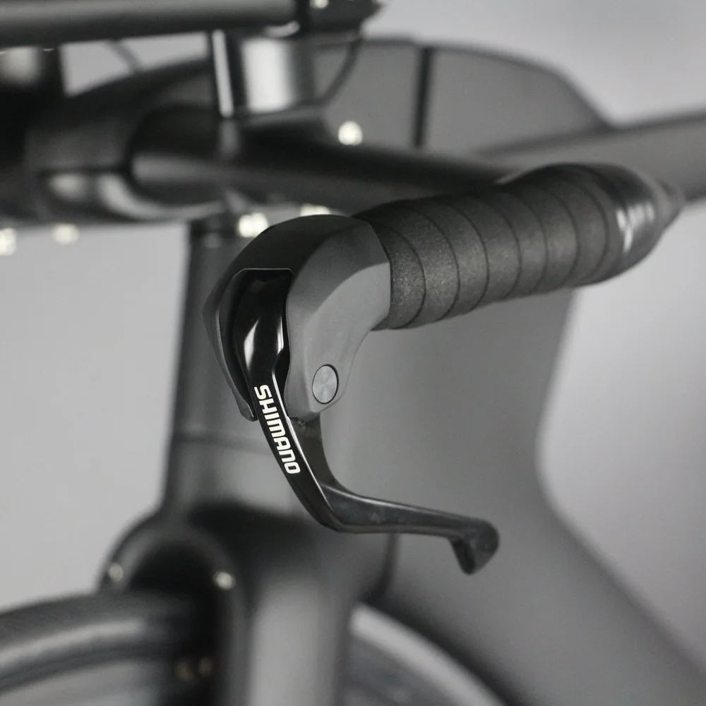 Complete bicycle TT bike TT-01 Time Trial Triathlon carbon fiber black paint intergrated TT handlebar with R8060 Di2 groupset