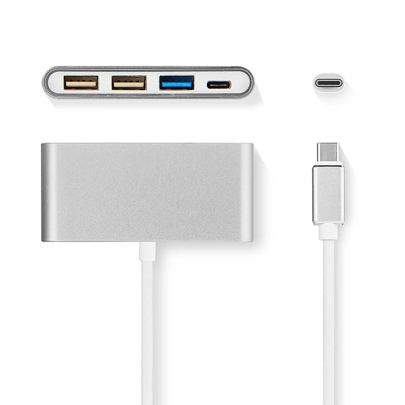 Asunflower type C конвертер USB C концентратор для MacBook Air 13 адаптер USB C к USB 3,0 2,0 PD Зарядка 4 порта USB C концентратор type C разветвитель