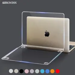 Кристалл Жесткий Чехол для ноутбука чехол для Macbook Pro 13,3 15,4 Pro Retina 12 13 15 Новый Сенсорный бар Macbook Air 13 A1932 2018
