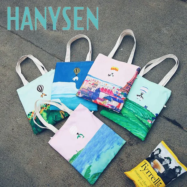hanysen 2017 summer new fashion lovely cartoon printing korean