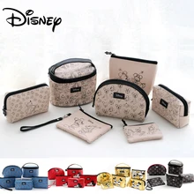 Натуральная disney 5 шт./6 шт. Микки Минни многофункциональная женская сумка Кошелек детские сумки для ухода модные сумки для мамы подарок для девочек Дисней