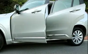 

4pcs/Set ABS CHROME CAR SIDE DOOR BODY PROTECTOR MOLDING COVER TRIM FIT FOR VOLVO XC90 2016 2017 2018 2019 2020