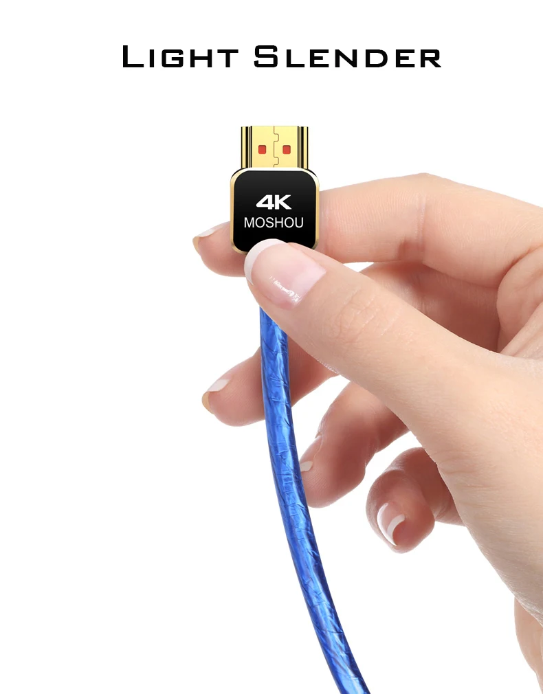 MOSHOU профессиональный в энтузиасте HDMI 2,0 кабель 4 k@ 60Hz HDMI 2,0 кабель 18Gbs высокое качество посеребренный сердечник 2 м 5 м HDMI 2.0a