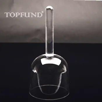 

TOPFUND Full Handle Clear A# Pineal Chakra Quartz Crystal Singing Bowl 8"