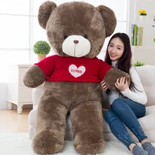 big plush round eyes red love sweater teddy bear toy huge bear doll gift about 160cm