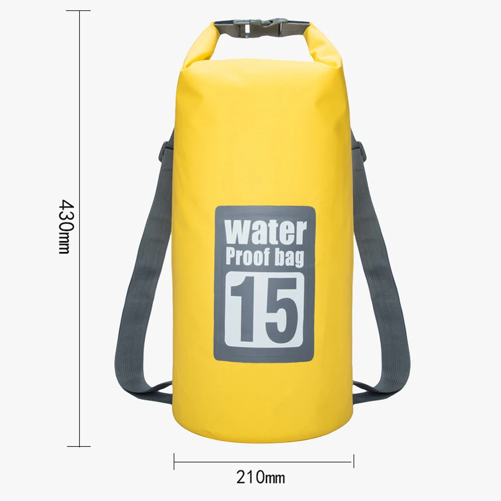 15L impermeable al aire libre río Trekking bolsas ultraligero Camping senderismo seco Drifting Kayaking natación bolsas mochila 15L impermeable al aire libre río Trekking bolsas ultraligero Camping senderismo seco Drifting Kayaking natación bolsas mochila