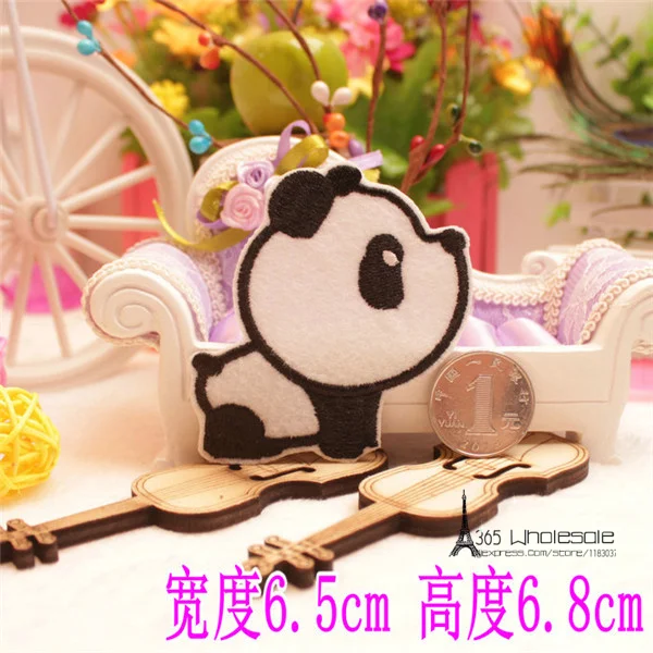 Cute Panda Iron on Cloth Patches - 4