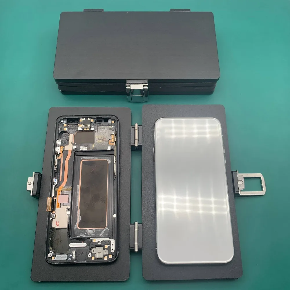 

New universal clamping mold for iphone samsung glass frame back cover lcd screen cold glue holding close together phone repair