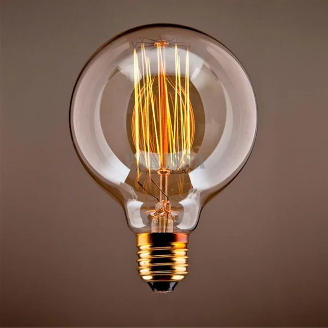Vintage Edison Bulb Retro Lamp G80 40W Incandescent Light Bulb lampada edison lamps E27/110V