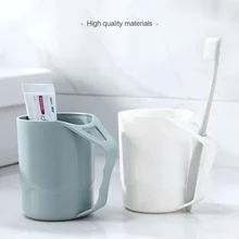 Бытовой ванной простой пара PP пластиковый стаканчик для зубной щетки держатель щетки стиральная футляр для зубной щетки 3 цвета для ванной Tumblers щетка чашка