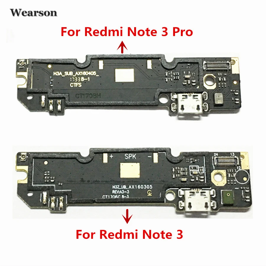 For Xiaomi Redmi Note3  Redmi Note 3 Pro USB Charging Board Charge Connector Port Microphone Dock Sensor PCB Tested