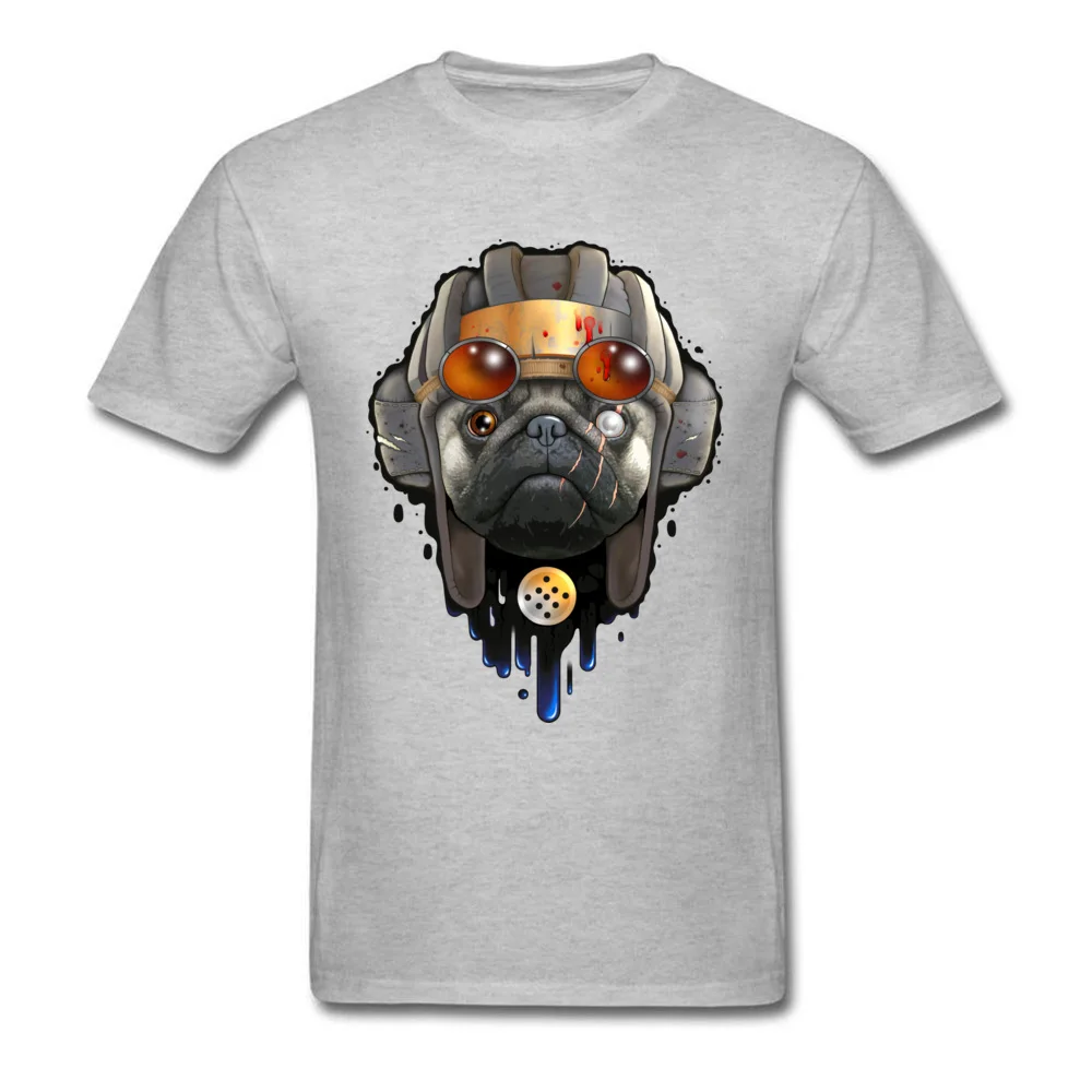 Dog of War Male Discount Custom Tops Tees O Neck Summer 100% Cotton T-Shirt Printed On Short Sleeve Tops T Shirt Dog of War grey