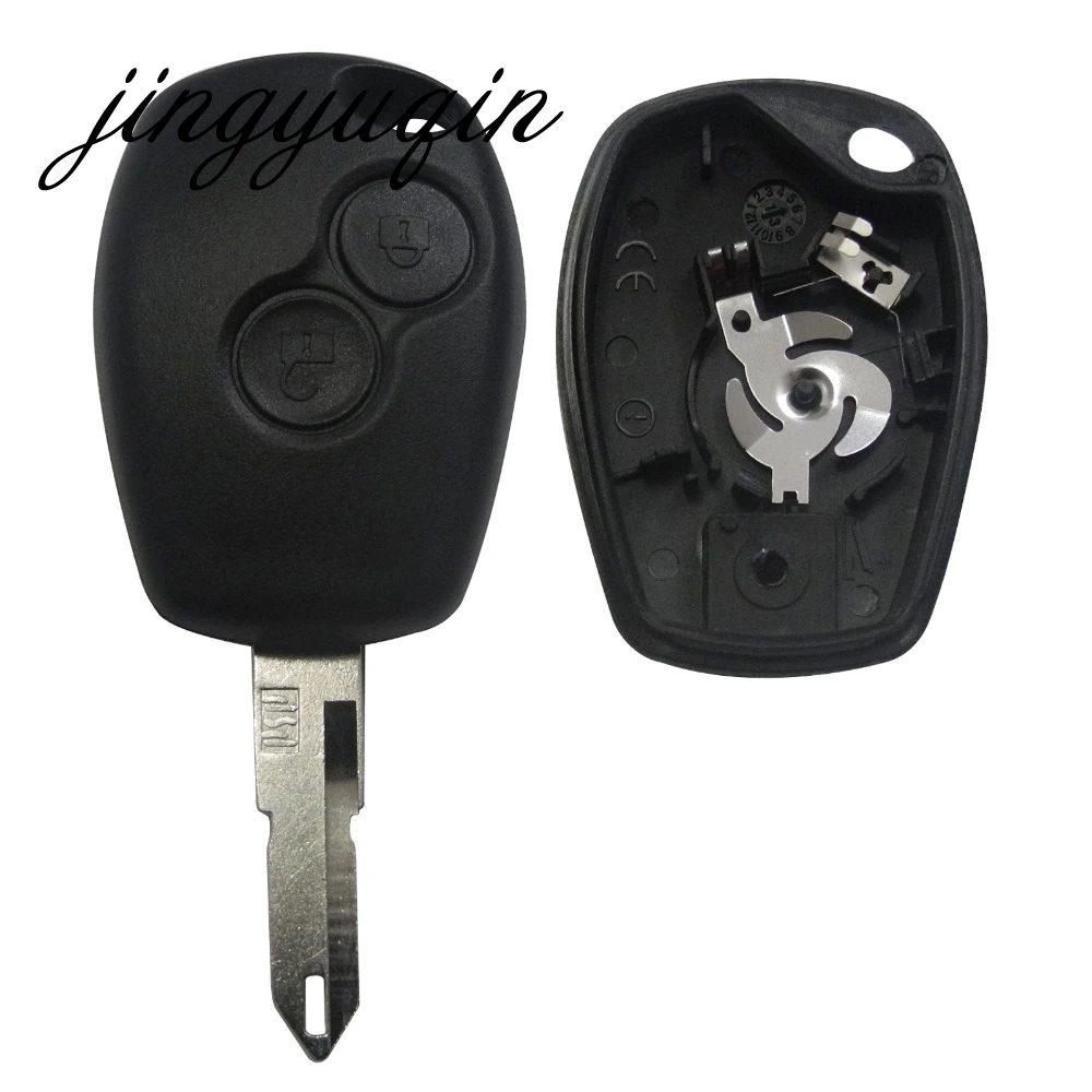 Jignyuqin 10 шт. чехол для дистанционного ключа 2B Renault Duster Logan Fluence Clio Vivaro Movano Master Traffic Kangoo