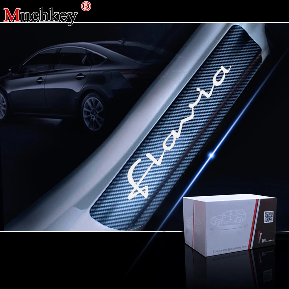 

Car Door Sill Protector For LANCIA FLAVIA Car Accessories 4D Carbon Fiber Door Plate Scuff Protection Door Step Scratch stickers