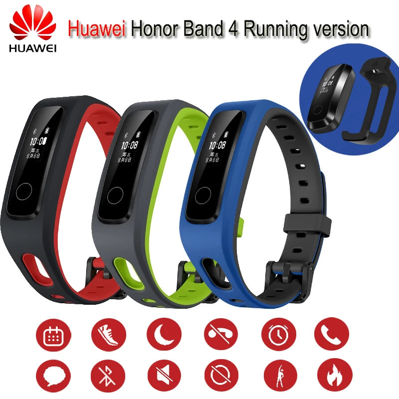 

Original Huawei Honor Band 4 Running Version Smart Wristband Shoe-Buckle Land Impact Sleep Snap Monitor