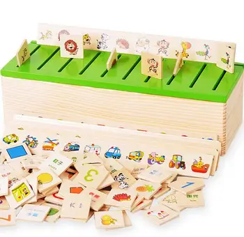 

Montessori Early Kids Toys Educational Wooden Creature 3d Puzzles for Children Intelligence Learning Puzzle Brinquedos