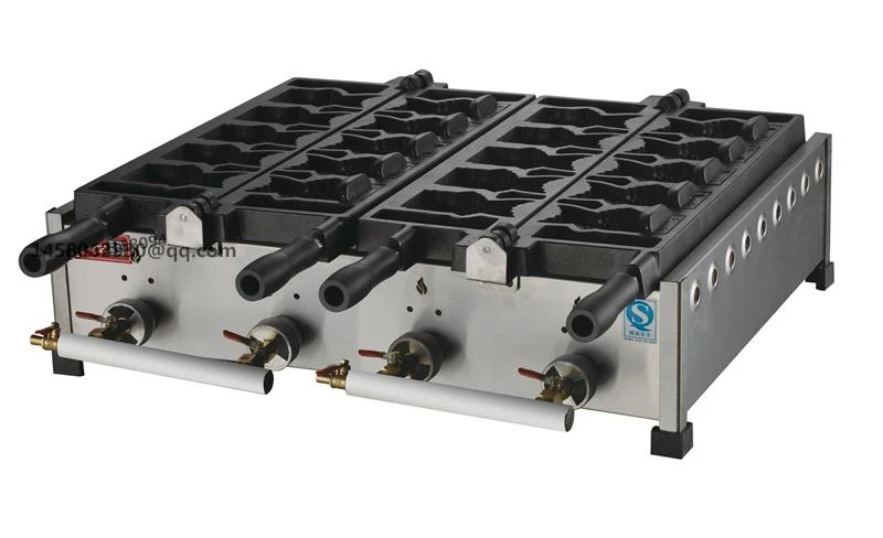 

Very popular in USA/Canada/Japan/Mexico Commercial gas Big Ice Cream Taiyaki Fish Waffle Maker Machine Baker