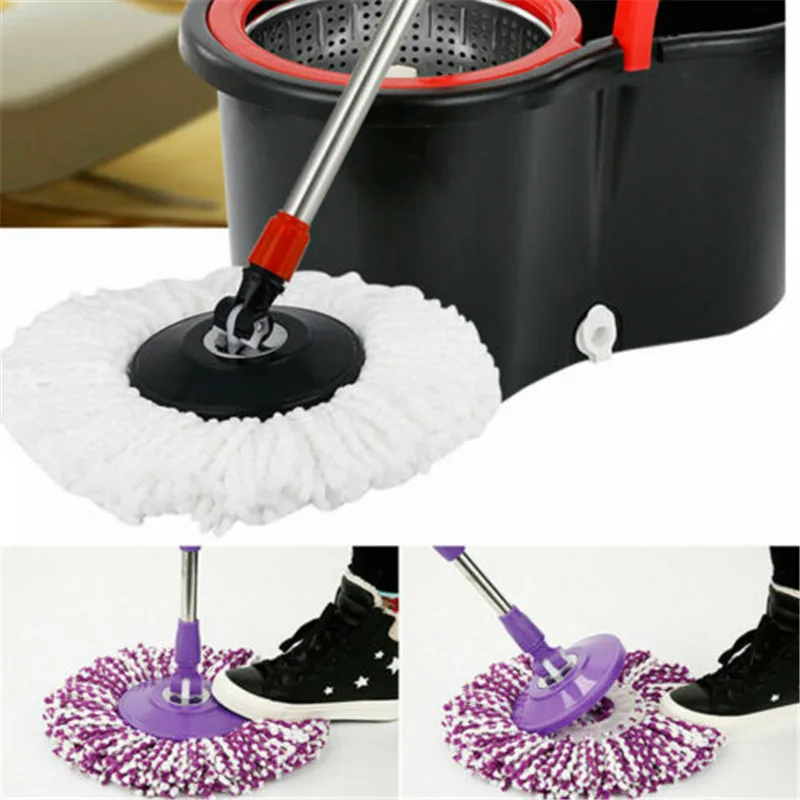 

360° Spin Magic Mop Refill Replacement Mop Heads With Microfibre Clean Floor Mop Head