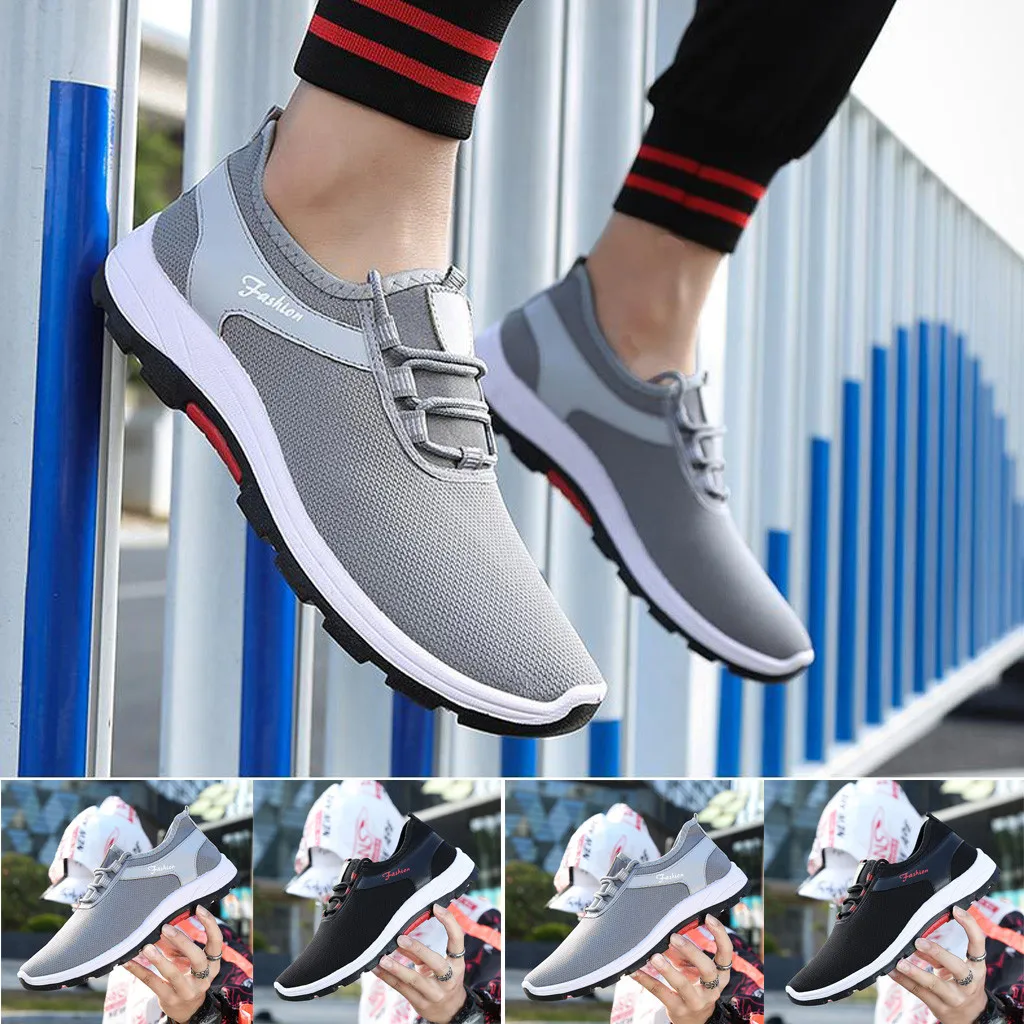 

ONTO-MATO Brand New Men's Shoes Mesh Shoes Leisure Sports Shoes Are Breathable In Summer Shoe Dropshipping Turnschuhe sneakers