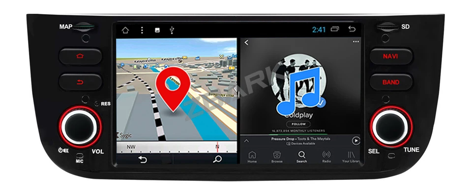 Best Android 8.1 Car Radio Player 2G RAM GPS WiFi Bluetooth Canbus for FIAT Punto 199 310 / Linea 323 2012 2013 2014 2015 2016 6