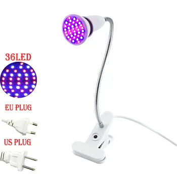 

Flower Lighting 36Leds Bulb Plant Growing Light With 360 Degrees Desk Flexible Lamp Holder Clip For Indoor Green House Vegetable