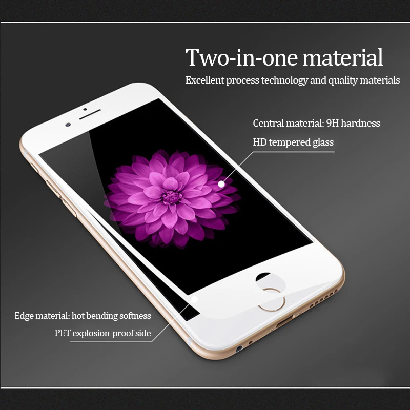 9H полное покрытие закаленное стекло для iPhone X 6 6S 8 7 Plus Полный экран протектор Защитная пленка для iPhone XS Max XR 6 7 8 стекло