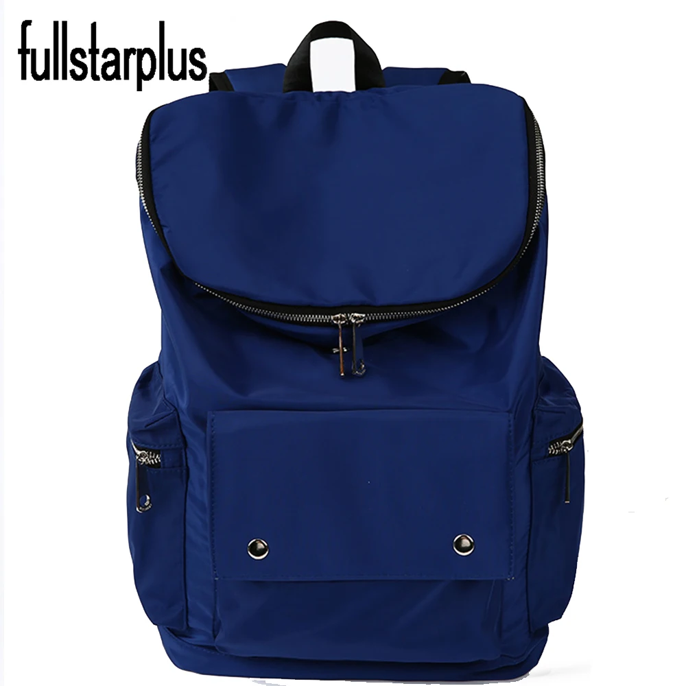 Hot Sales High Quality Imported nylon fabrics Girl Backpack Zipper