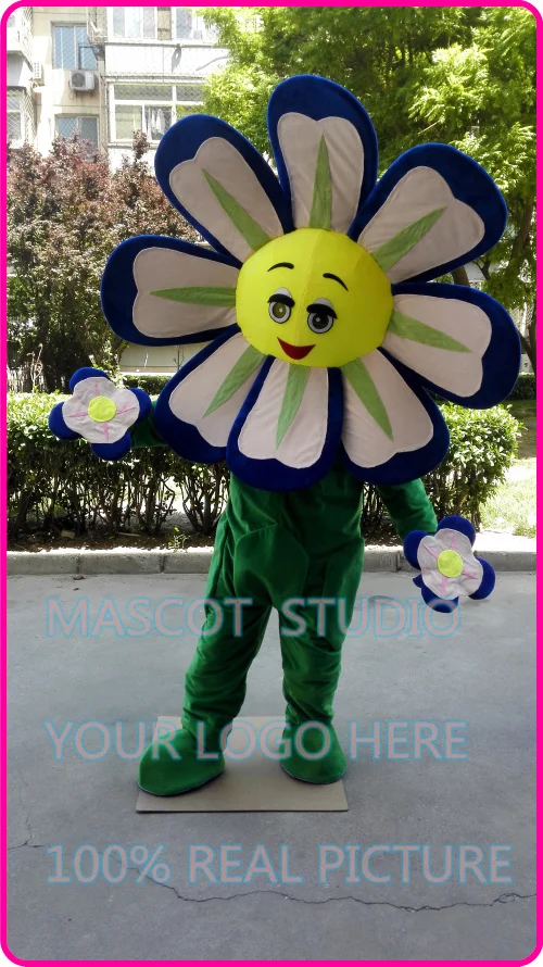 

mascot blue flower sunflower mascot costume custom fancy costume anime cosplay kits mascotte cartoon theme fancy dress