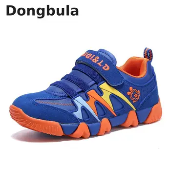 

Kids Outdoor Hiking Shoes For Boys Girls Sport Shoes Fashion Rubber Non-slip Leather Waterproof Shoes Student Children Sneakers